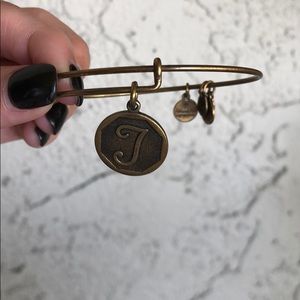 Alex & Ani Gold Charm Bangle